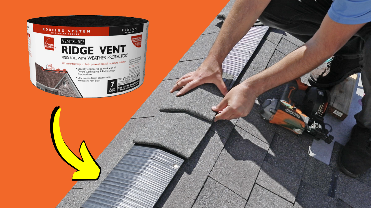 Installing a Ridge Vent on a Shingle Roof Roof Repair Specialist